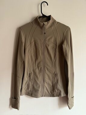 Lululemon Define Jacket Luon Athletic  Zip-Up Jacket/Sweater in Taupe/Sand